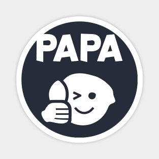 Father Papa Thumbs Up Outline icon in white Magnet